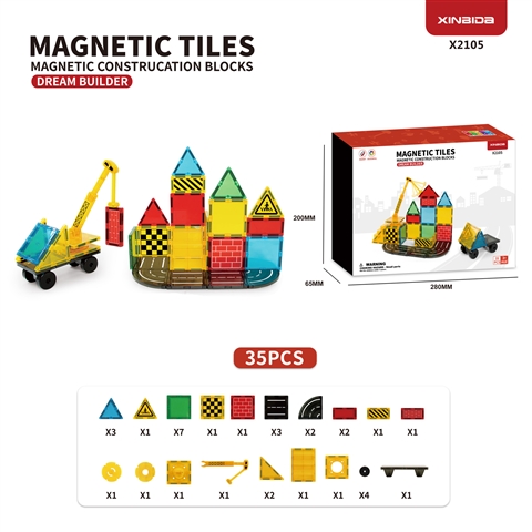 CPS351370 (GCC) (New) Engineering UV Large Magnetic Tiles