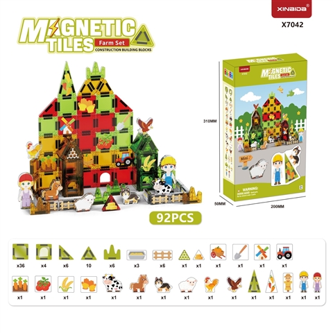 CPS351335 Farm Series Mini Magnetic Tiles