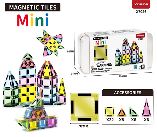 CPS351340 Mini Magnetic Tiles