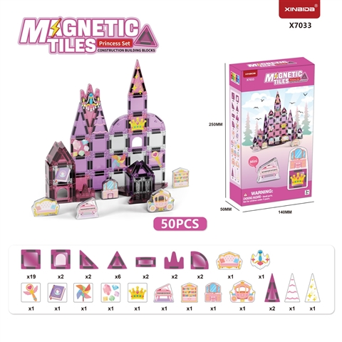 CPS351325 Princess Series Mini Magnetic Tiles