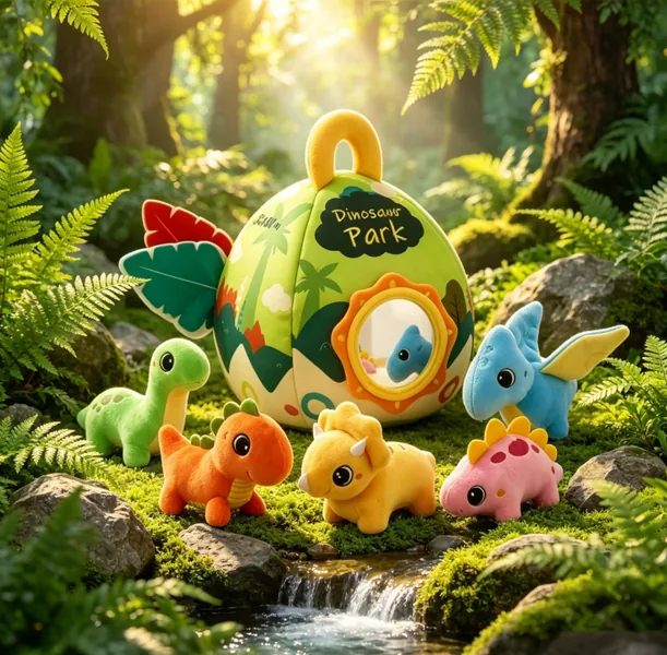 CPS351204 Plush Dinosaur House