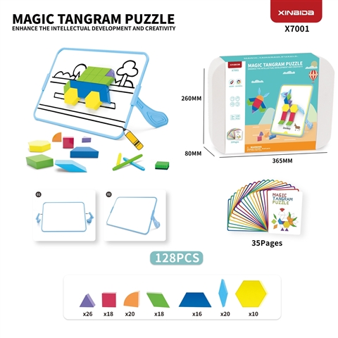 CPS351382 Magnetic Tangram Puzzle