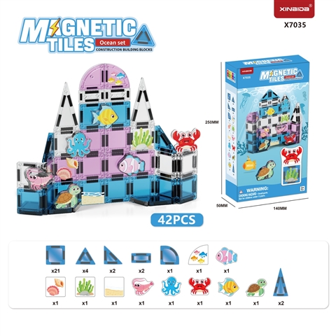 CPS351327 Ocean Series Mini Magnetic Tiles