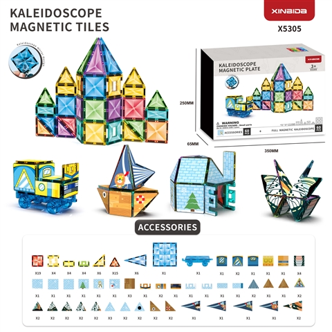 CPS351376 (GCC) Kaleidoscope Diamond-Patterned Colorful Window Magnets