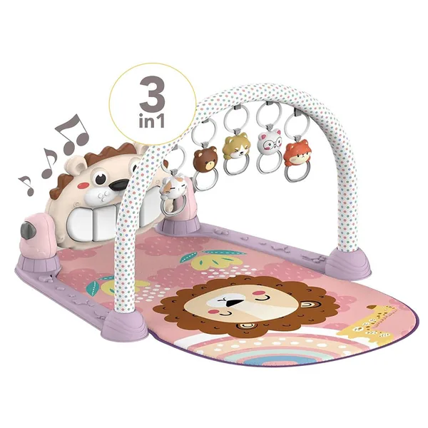NEW Tummy Time Musical Lion Baby Gym Play Mat Activity Cente