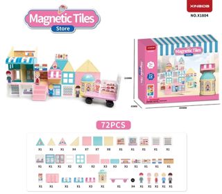 Set de Baldosas Magnéticas Tema Tienda de Conveniencia – 24 piezas, construcción y pintura DIY · imagen de producto