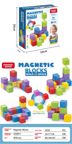 Bloques Magnéticos 50 Piezas – Set de Mayoreo | MOQ 480 · producto para bebé al mayoreo