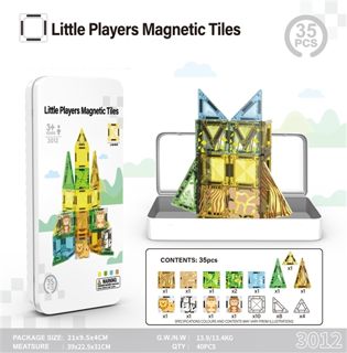 Juego de 35 piezas de baldosas magnéticas de 3.75 pulgadas, tema de pradera, para mayoreo · imagen de producto