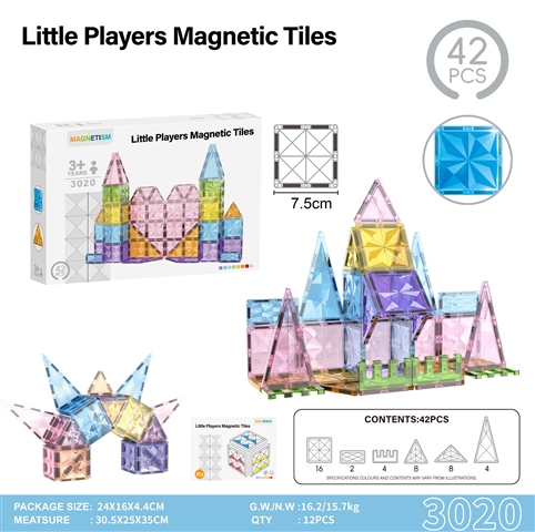Bloques Magnéticos Estrella-Diamante 7.5" – 42 Mayoreo | MOQ 36 · producto para bebé al mayoreo