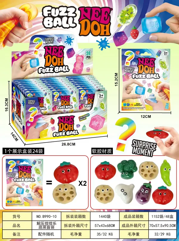 Juguete Anti-Estrés de Fruta Squishy – MimoLudo (Lote 1152 pzs, 0.25–0.27 USD) · imagen de producto