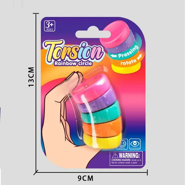 Twist-and-Spin Finger Spinner (24 piezas/caja) – Fidget giratorio con giro y rotación, ABS no tóxico, certificación EN71, mayoreo · imagen de producto